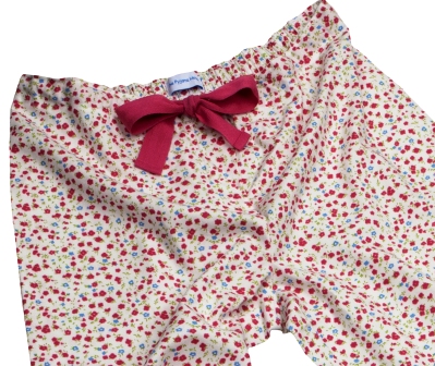 Poppy print PJ bottoms in extra long size for tall ladies