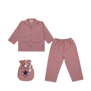 Red Check Pyjamas for Boys by Turquaz for The Pyjama House