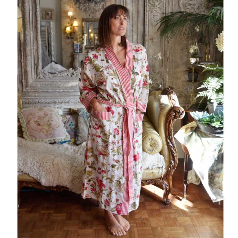 Discover more than 69 ladies long cotton dressing gown latest