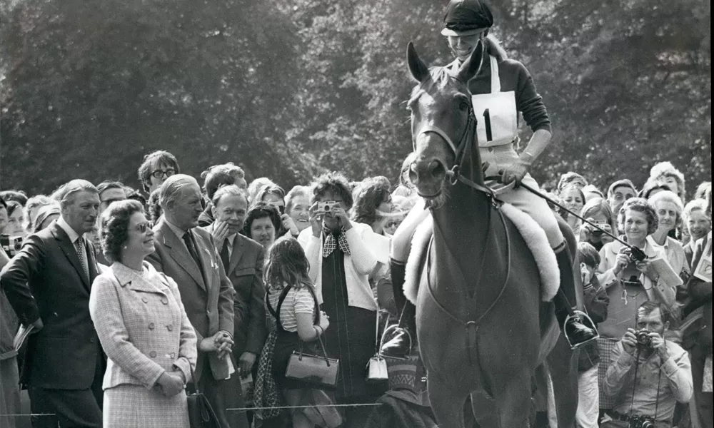 Her Majesty and Princess Anne at Burghley 1971