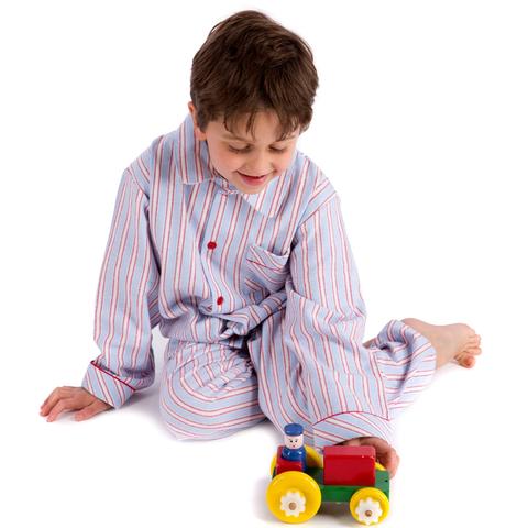 Stripe pyjamas in cosy cotton flannel for World Book Day
